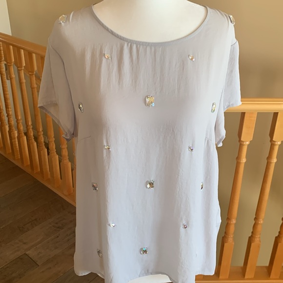 # 69  Sz 12 H & M Bling Bling Blouse $45 - Picture 2 of 10